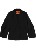 colville double-breasted twill blazer - Black