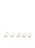 Coperni Finger Picks rings (set of five) - Gold