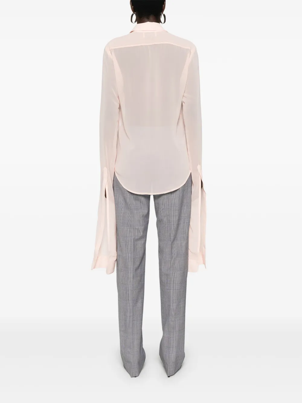 Coperni Blouse met extra lange mouwen Oranje