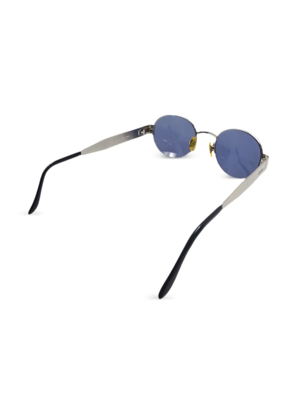 CHANEL Pre-Owned 1990-2000 zonnebril met rond montuur - Zwart