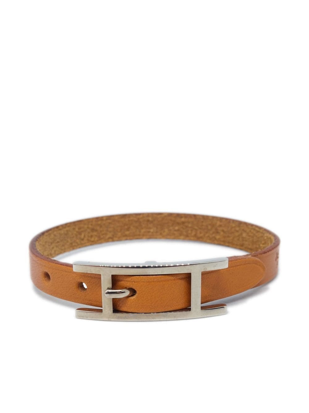 Pre-owned Hermes 2013 Hapi 3 Bracelet In Brown