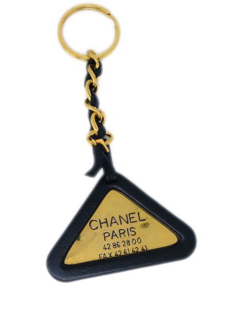 Affordable HOT SALE CHANEL 1994 triangle-logo key holder Women