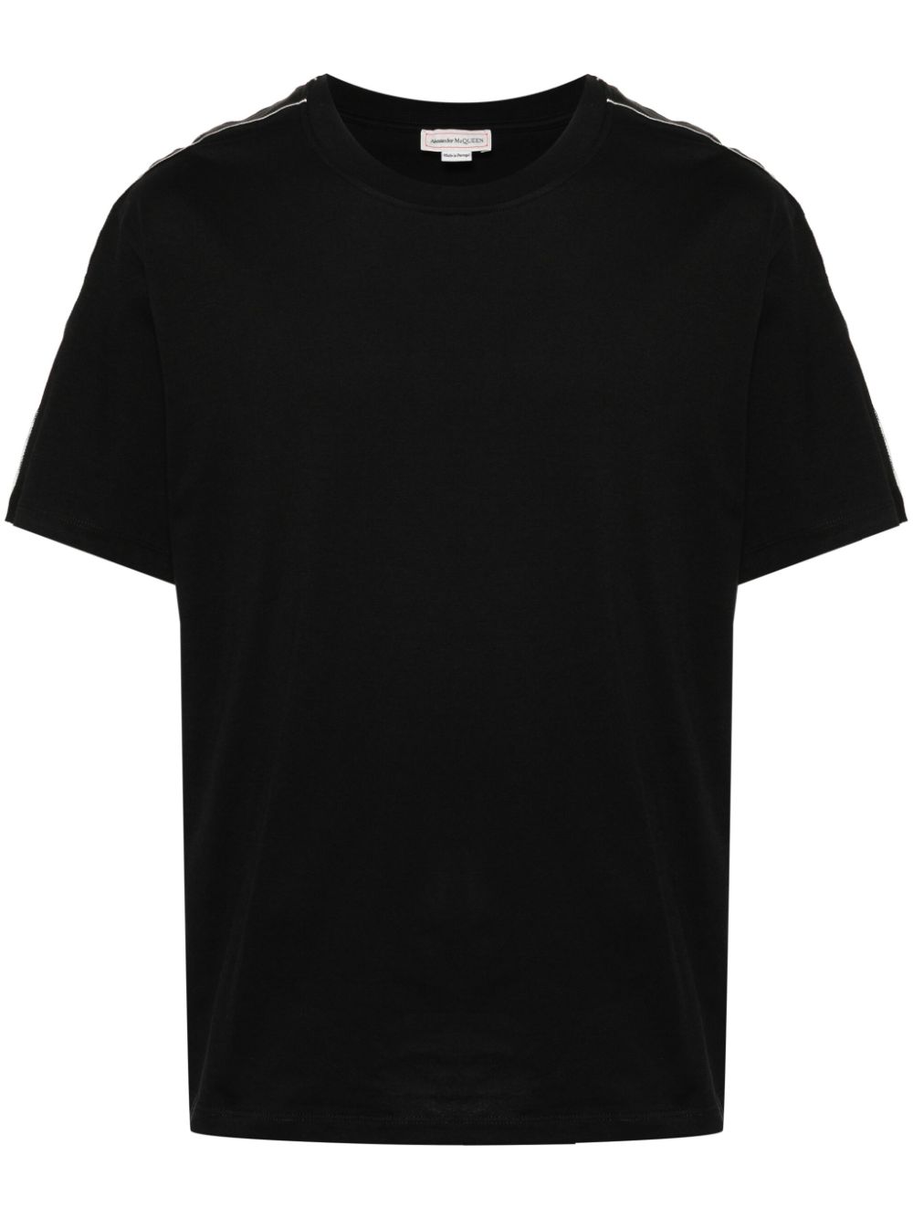 Alexander McQueen T-shirt met logo afwerking Zwart