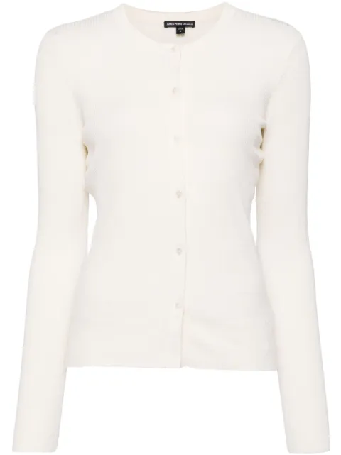 James Perse long-sleeve ribbed-knit cardigan
