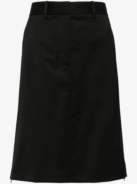 Helmut Lang straight wool skirt
