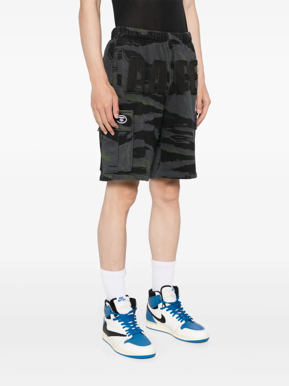 Cheap AAPE BY *A BATHING APE logo-patch cargo shorts Men