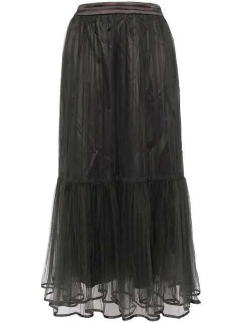 tout a coup satin hem tulle skirt 
