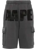 AAPE BY *A BATHING APE® logo-patch cargo shorts - Grey