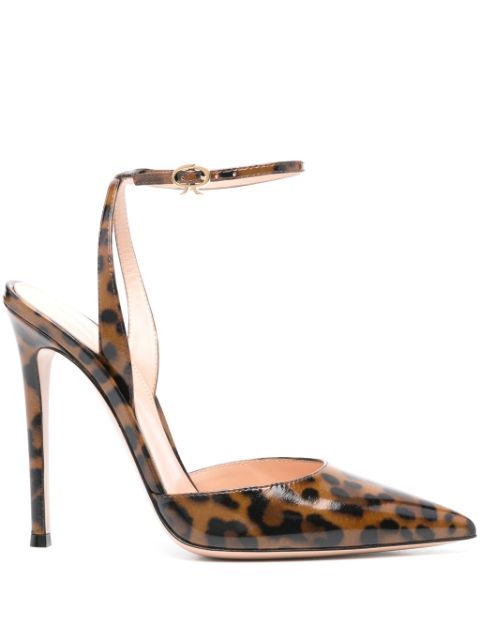 Gianvito Rossi 125mm leopard-print leather pumps Women