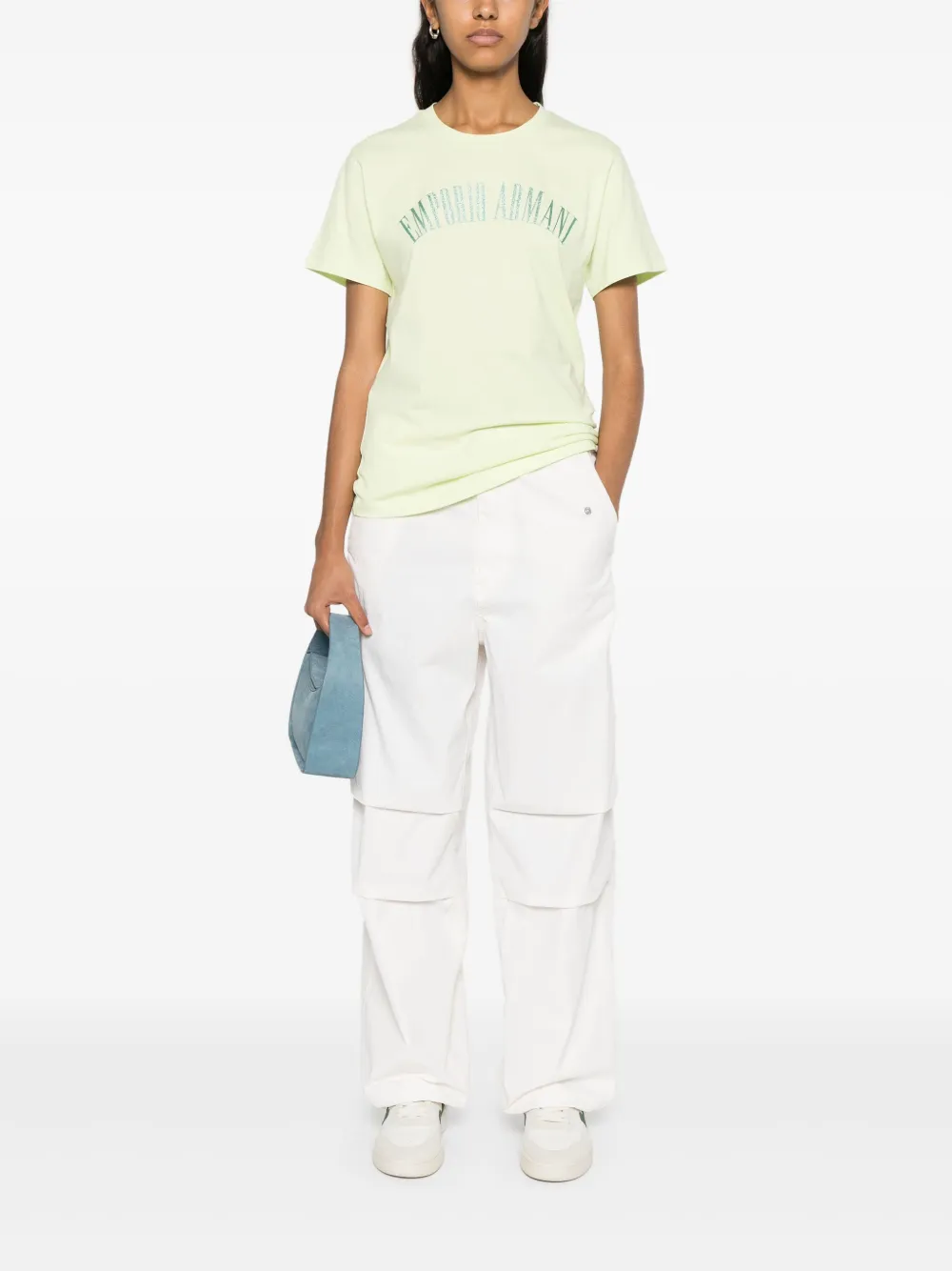 Emporio Armani T-shirt met logoprint - Groen