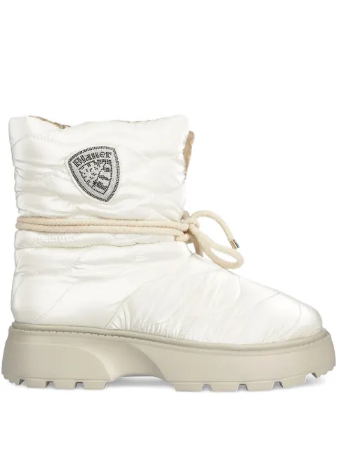 Blauer quilted lace-up boots