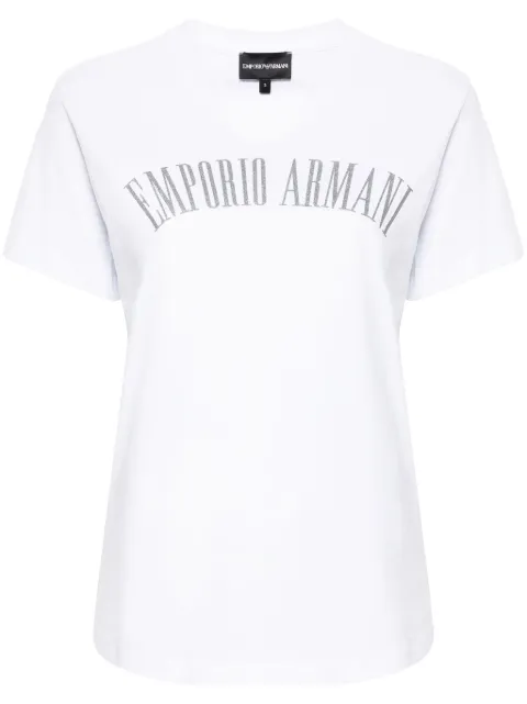 Emporio Armani logo-print cotton T-shirt Women