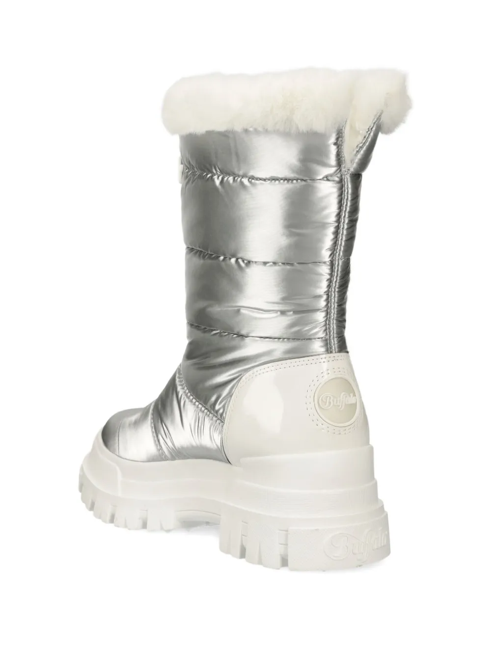 Buffalo Quilted Boots In Silver