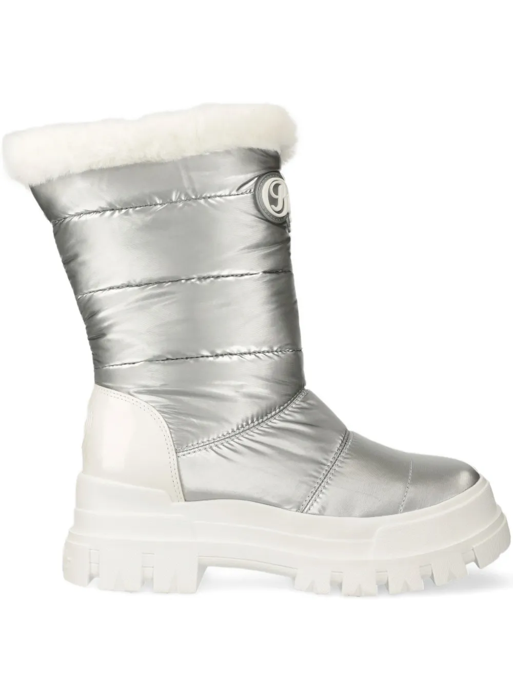 Buffalo quilted boots | Silver | Image 1