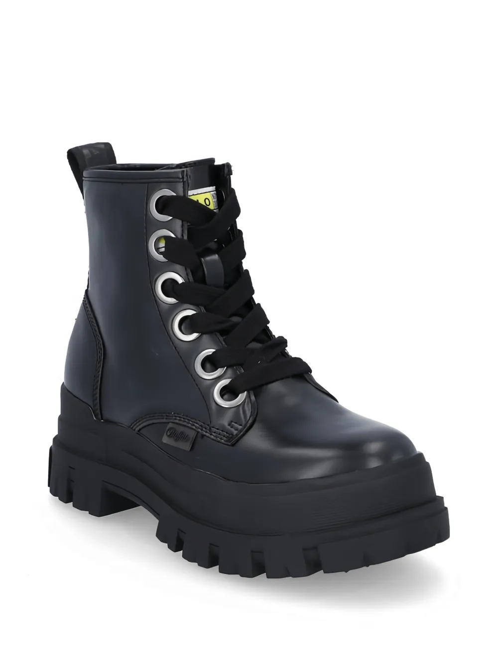Buffalo Combat boots met ringlets Zwart