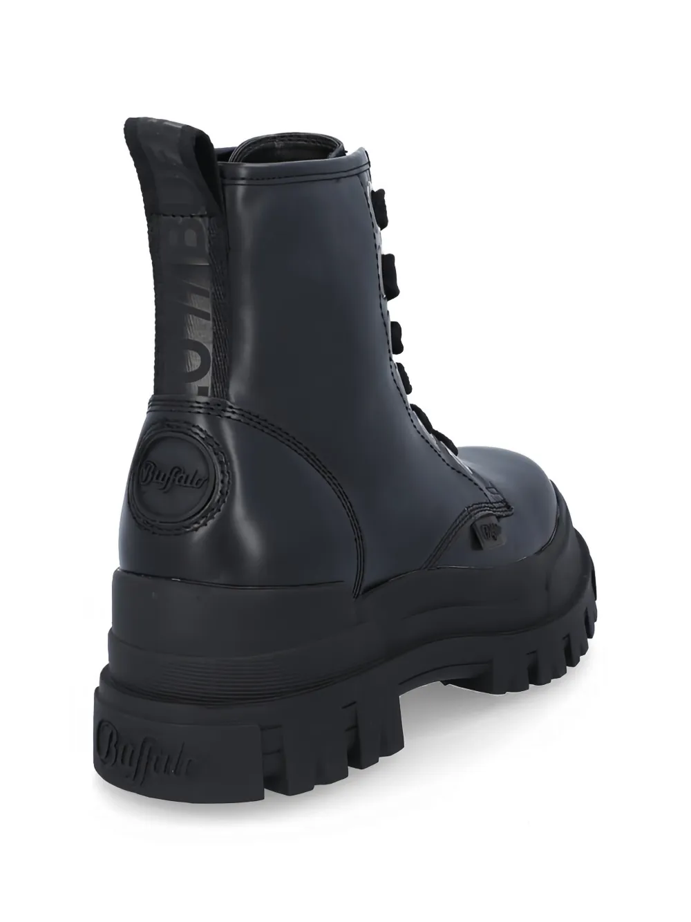Buffalo Combat boots met ringlets Zwart