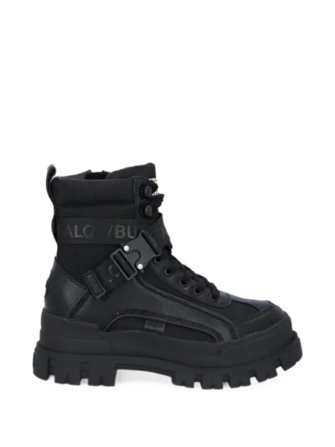 Buffalo Aspha Com 1 buckle-strap chunky-sole boots