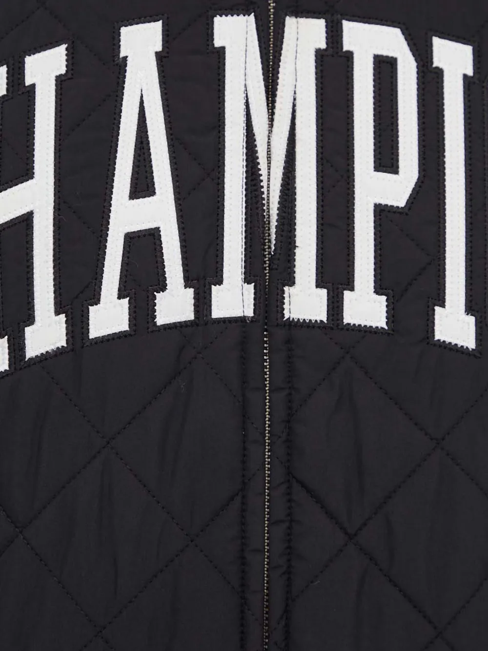 Champion Gewatteerd bomberjack met logo-applicatie Zwart