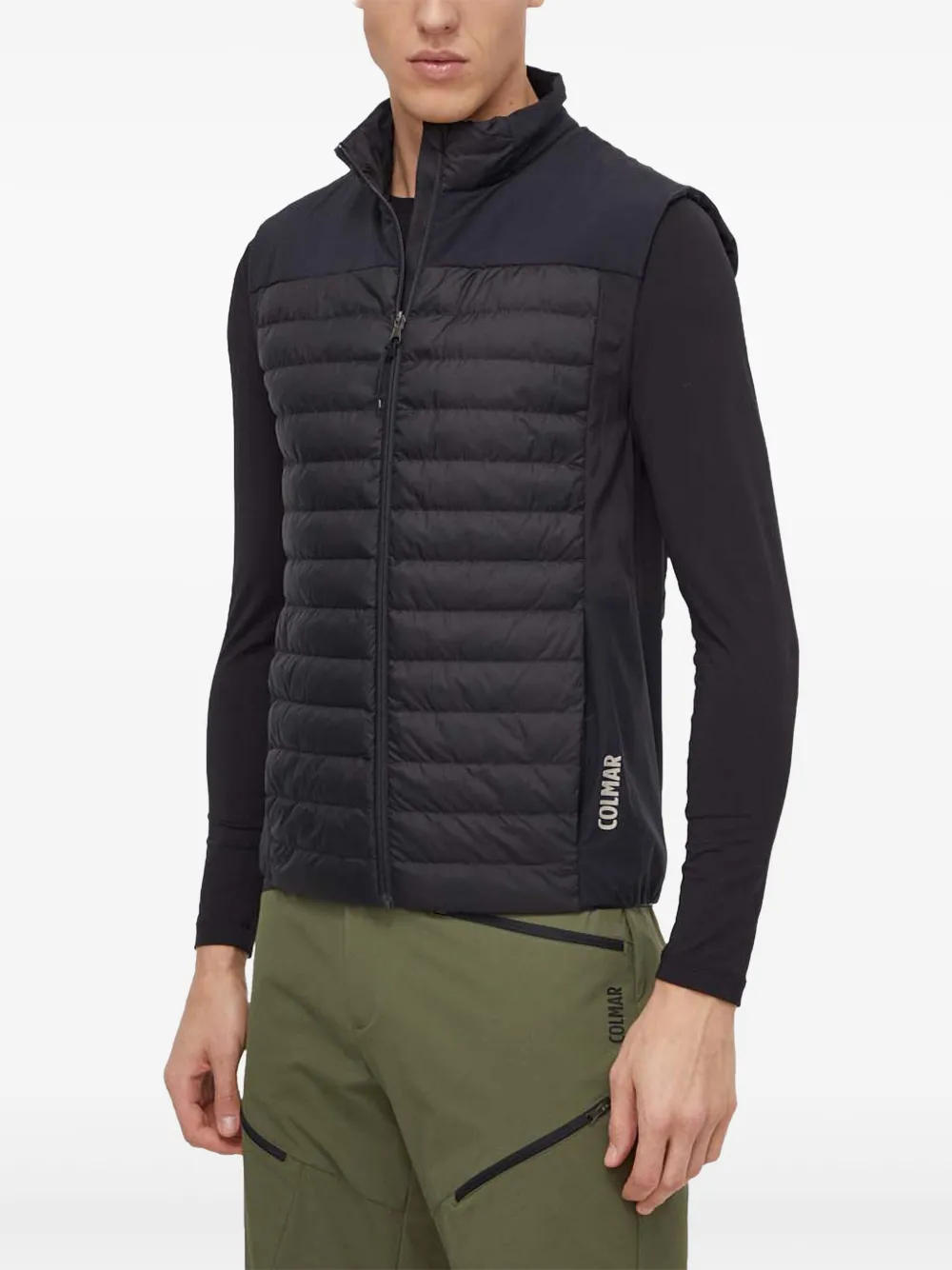 Colmar quilted zip-up gilet | Black | Image 1