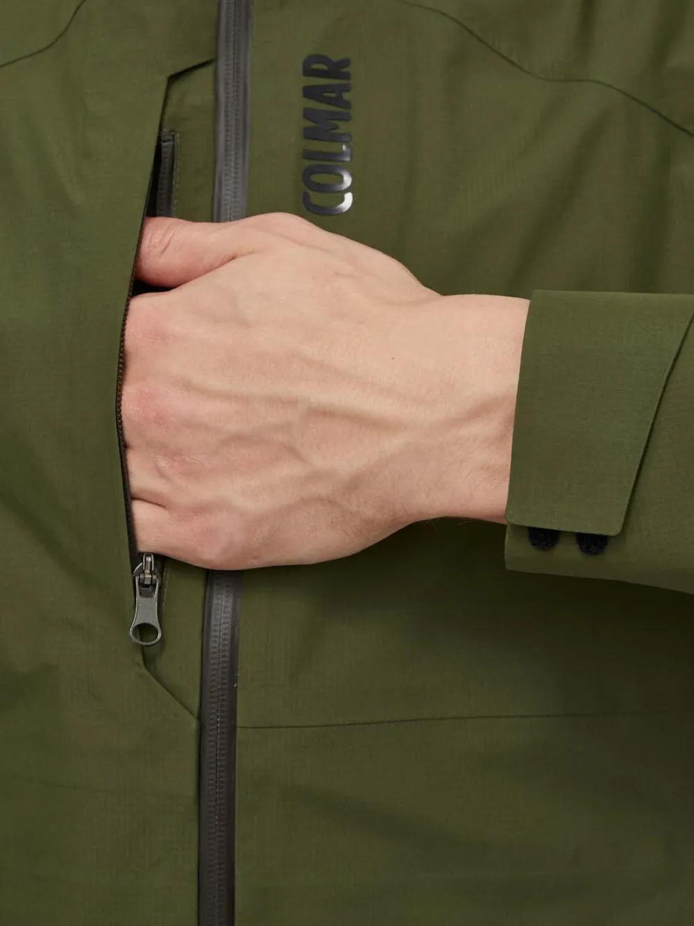 Colmar Jack met capuchon en rits Groen