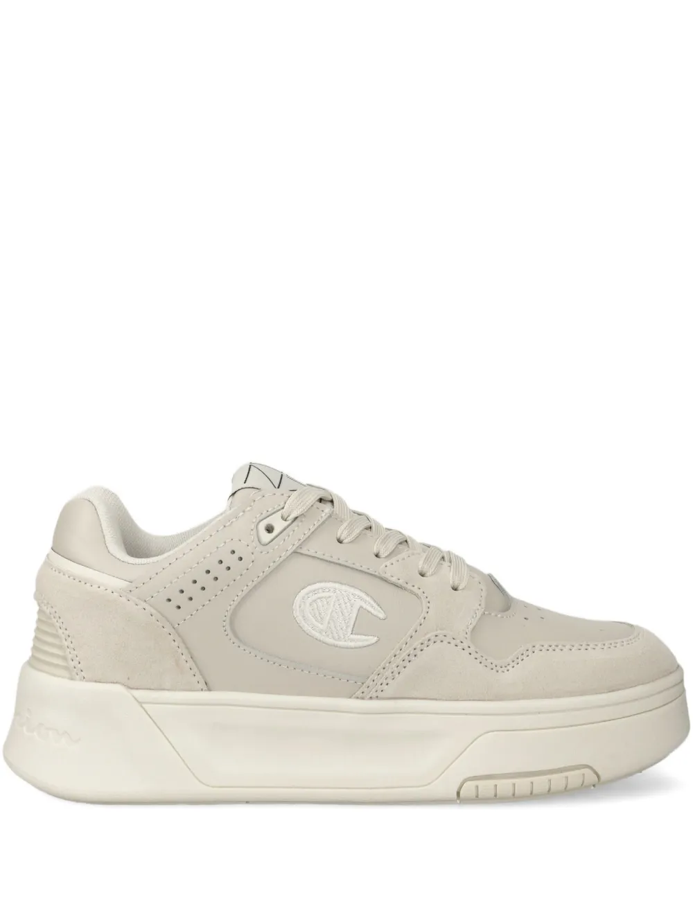 Champion Sneakers met plateauzool en logodetail Beige