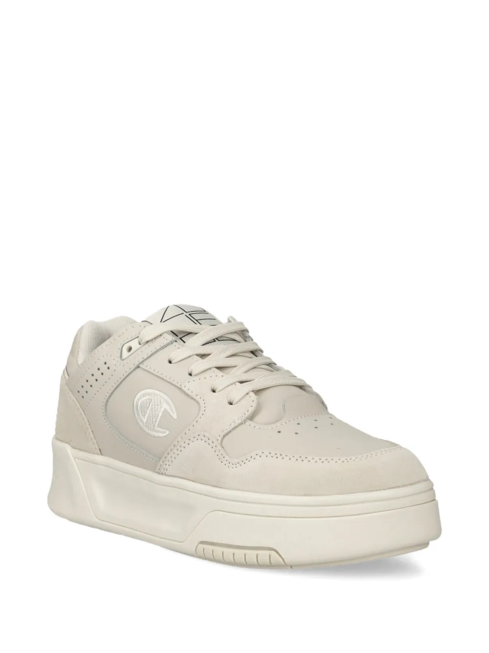 Champion Sneakers met plateauzool en logodetail Beige