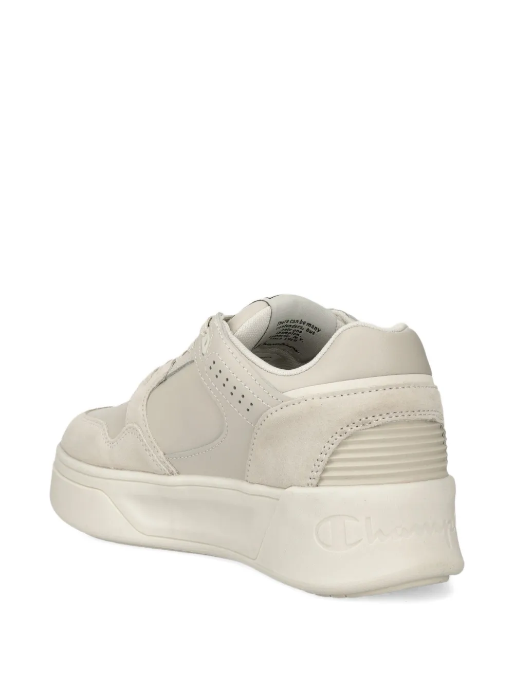 Champion Sneakers met plateauzool en logodetail Beige