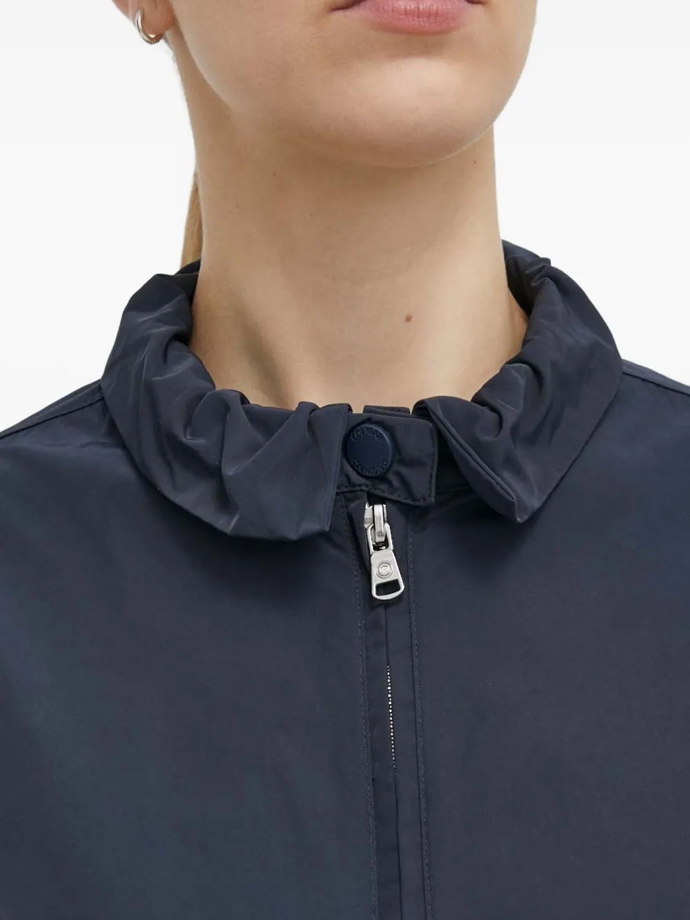 Colmar High-neck Taffeta Jacket In Brown