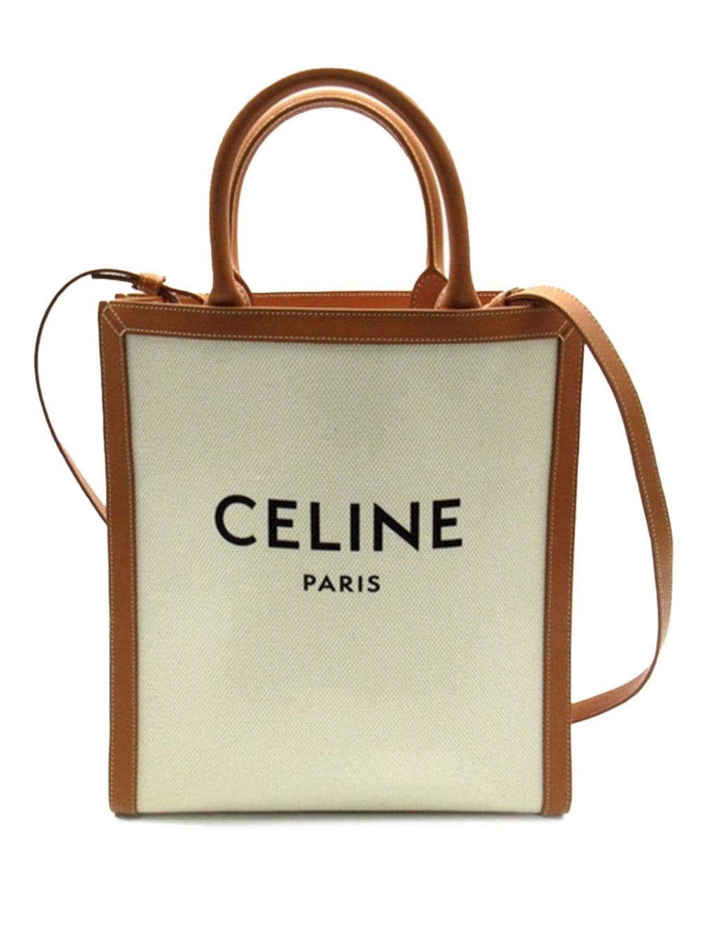 Pre-owned Celine 2021-present Small Vertical Cabas Satchel In Brown