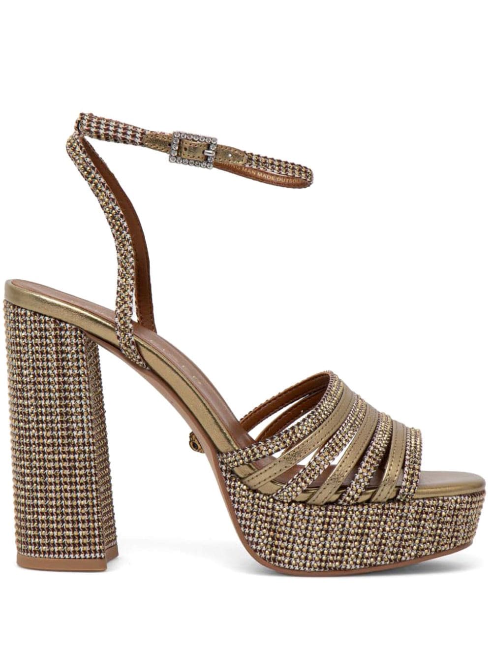 Kurt Geiger 120mm Pierra Sandals In Nude