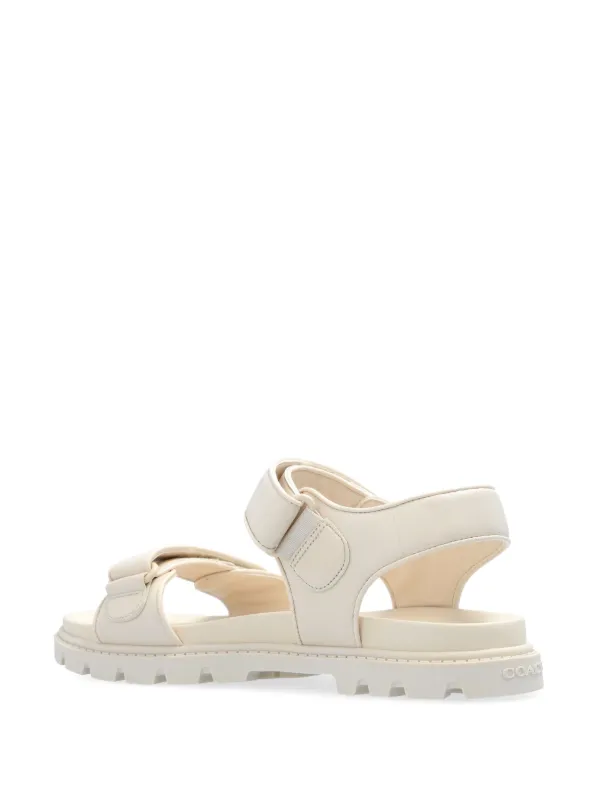 Coach Brynn Leather Sandals | Neutrals | FARFETCH