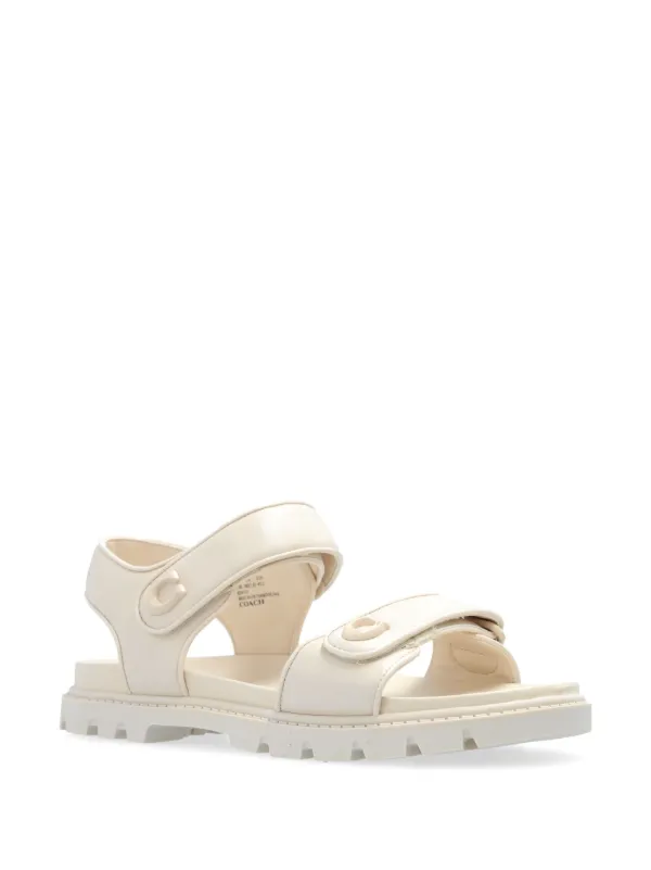 【COACH】Brynn Leather Sandal レザー サンダル Coach Brynn Leather Sandals | Black | FARFETCH