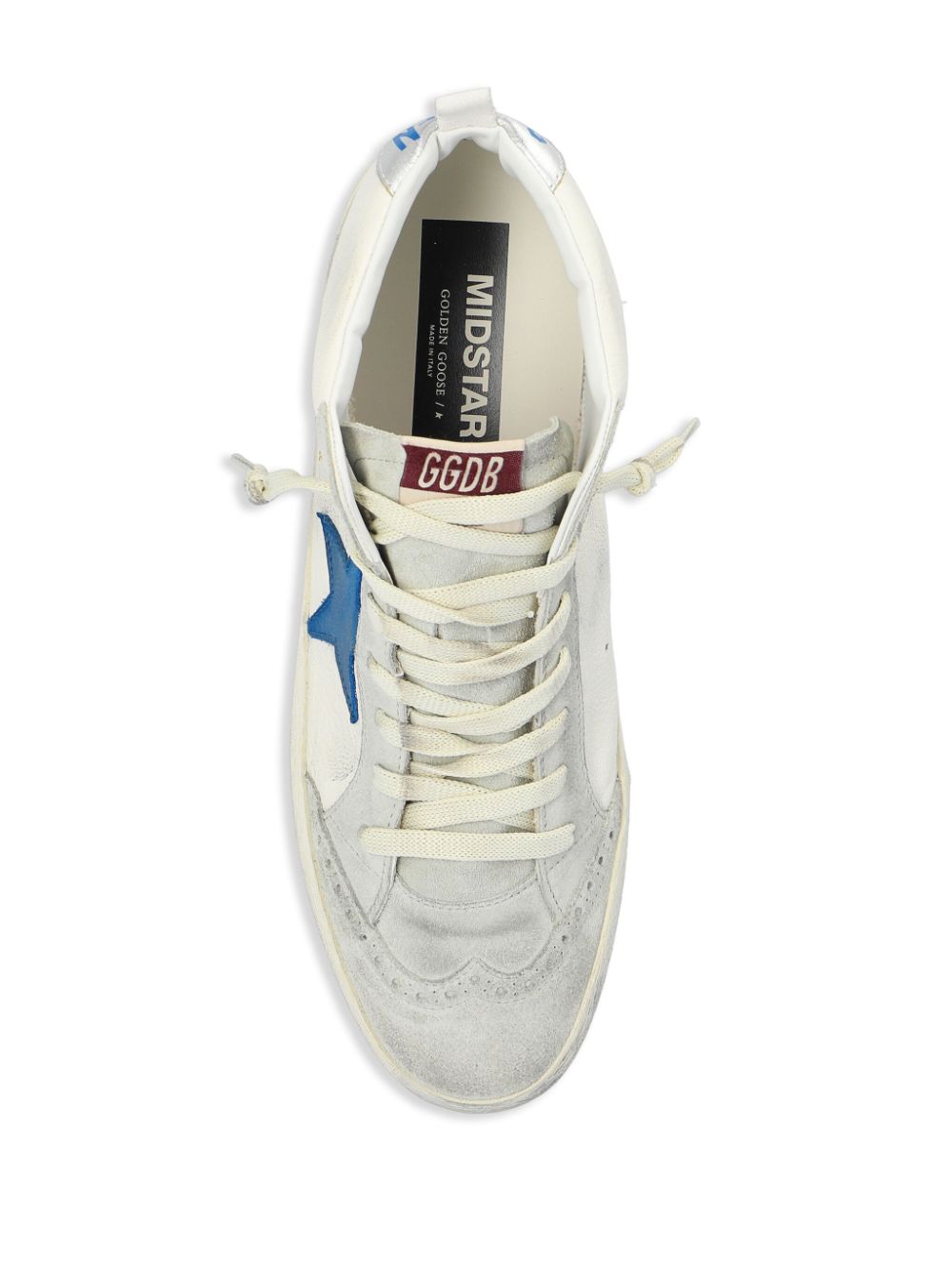 Golden Goose Mid Star sneakers met gerafeld effect Grijs