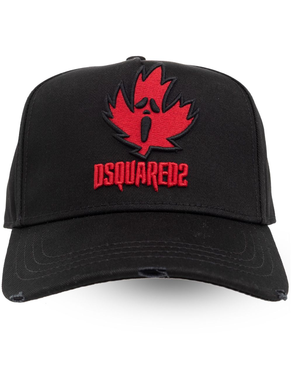 Dsquared2 logo-appliqué cotton cap - Nero