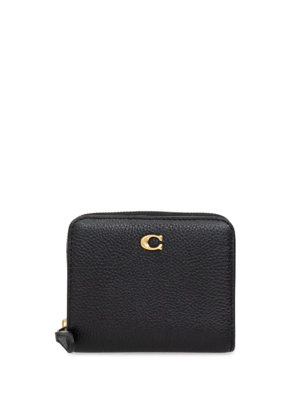 Coach Billfold pebbled leather Wallet Black FARFETCH ZA