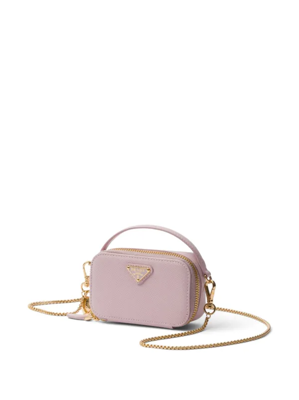 Prada Saffiano Leather Mini Bag Pink FARFETCH AU
