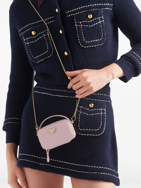 Saffiano leather mini satchel outlet