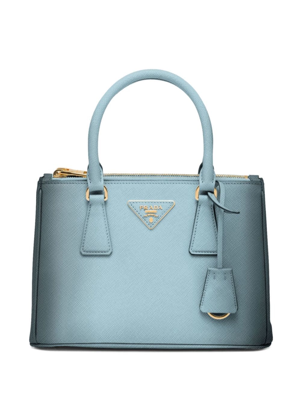 Prada Small Galleria Saffiano Leather Handbag In Blue