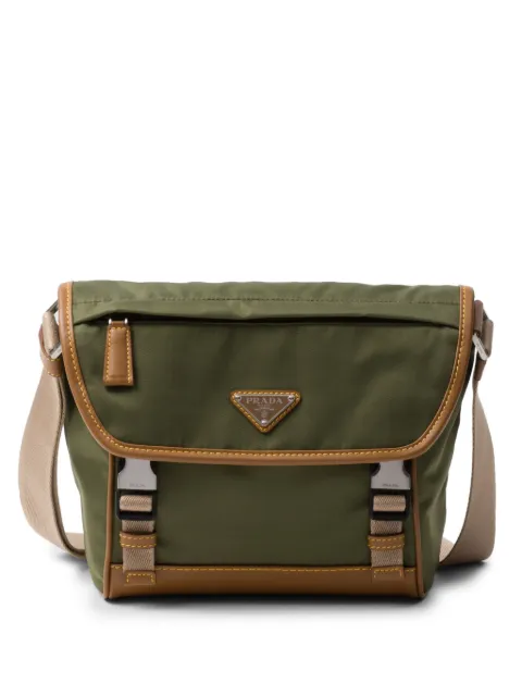 Prada Bolsa carteiro de re-nylon com logo triangular
