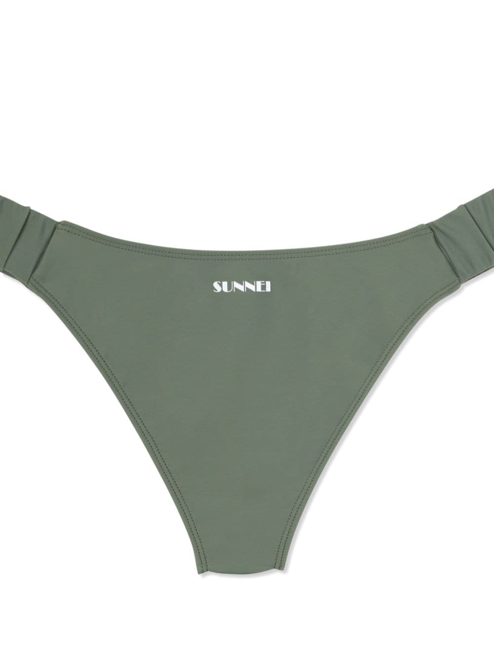 Sunnei ruched bikini - Groen