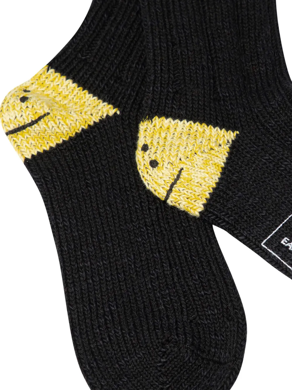  Kapital Rainbowy Happy Heel Socks - Black 