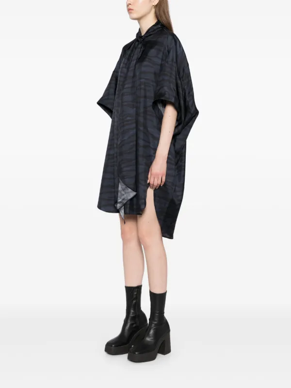 ワンピース STELLA MCCARTNEY SHIRT DRESS STELLA MCCARTNEY + NET SUSTAIN piqué-trimmed organic cotton