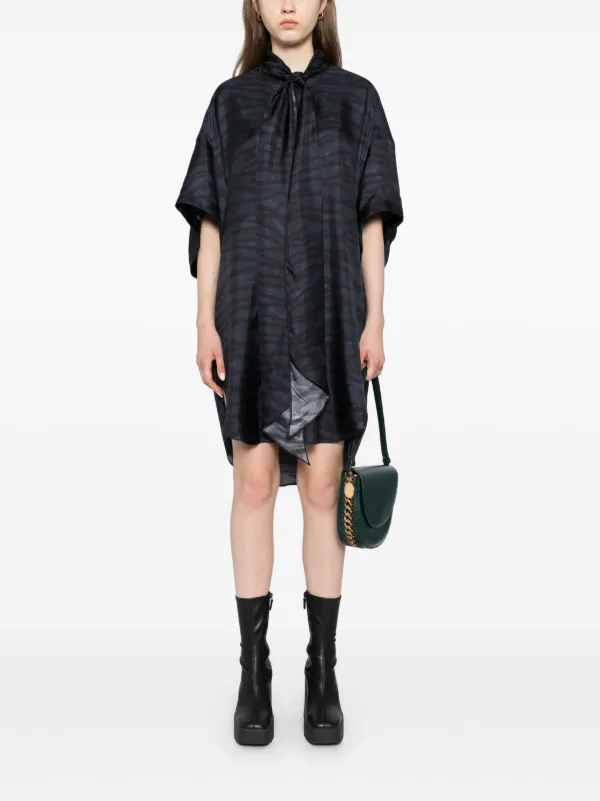 Stella McCartney グラフィック シャツドレス | ブラック