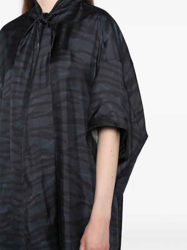 ★STELLA McCARTNEY直営店★レース グラフィックTシャツドレス Women エンジェルブルー レースインサート グラフィックTシャツ