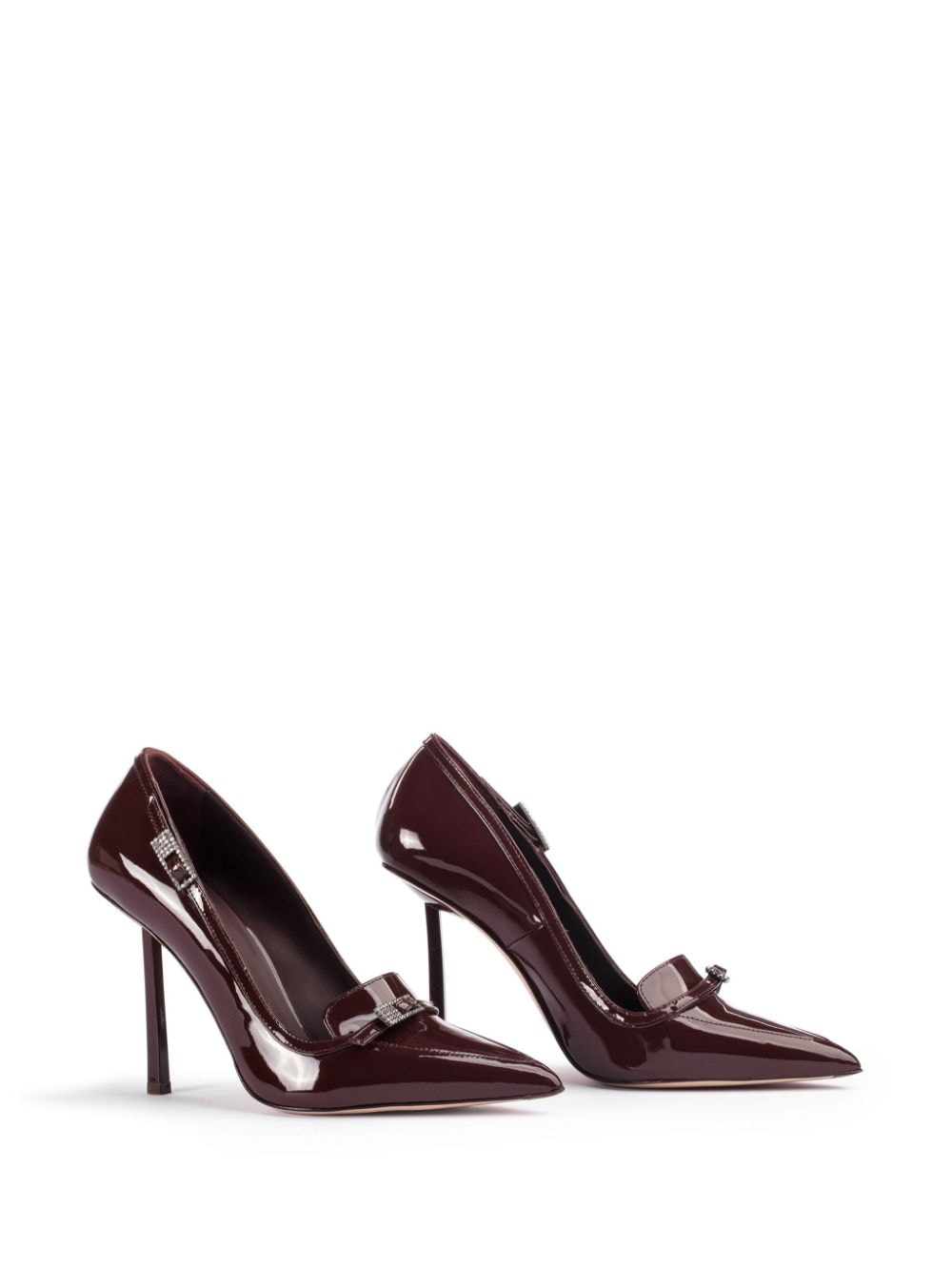 Le Silla Morgana lakleren pumps Bruin