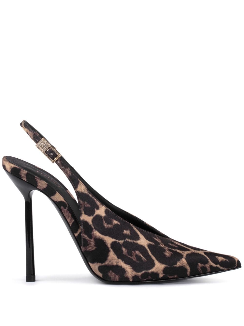 Le Silla Clivage Leather Pumps In Animal Print