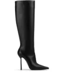 Le Silla Bella 120mm pointed-toe leather boots - Black