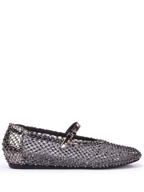 Le Silla Gilda crystal-embellished ballerina shoes Women