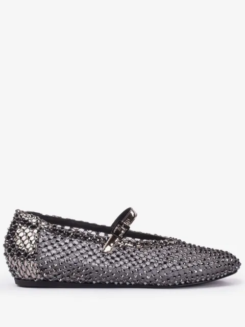 Le Silla Gilda crystal-embellished ballerina shoes