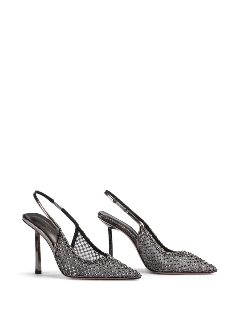 Le Silla Gilda 80mm slingback pumps 2299U090G3PPSTE922 - 1